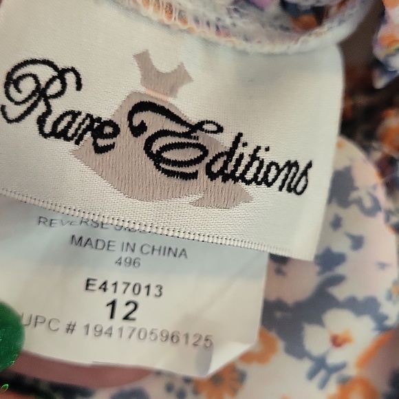 Rare Editions Floral Ruffle Dress - Multicolor - Picture 4 of 4
